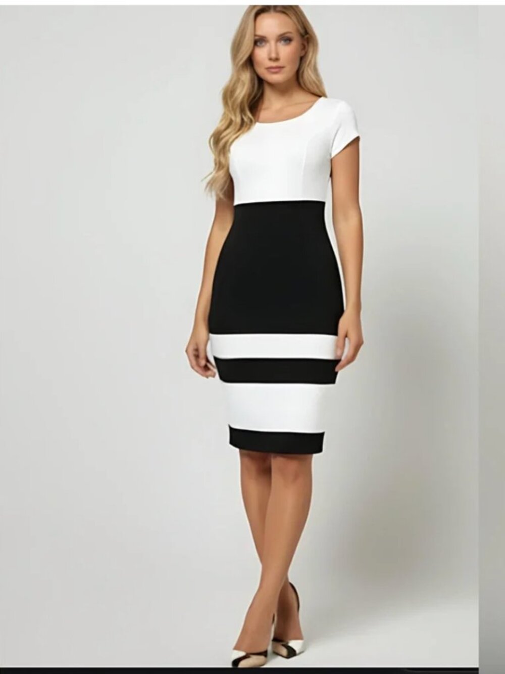Black And White Bodycon Dress